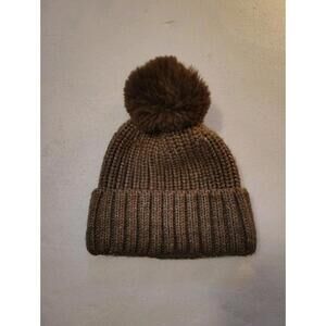 Norla Canada Alpaca Blend Knit Pom Pom Hat O/S